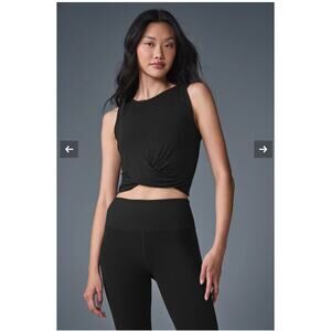 Alo Yoga Black Cover Tank Size: S